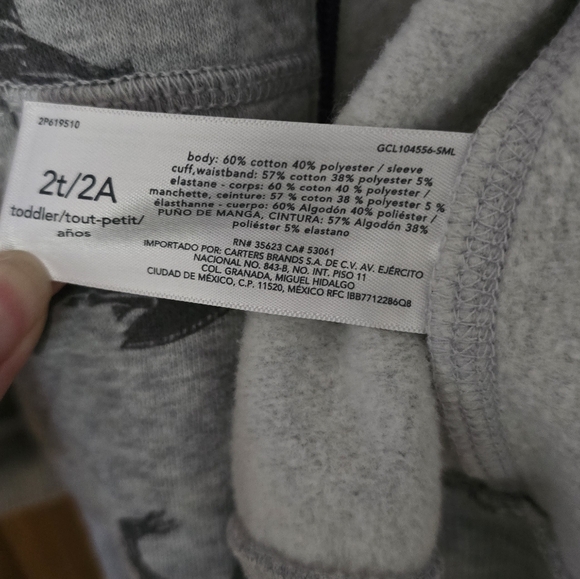 Carter's: Zip-up Hoodies, 2T, LIKE NEW, Gray, Navy, Sharks, YKK Zip, SO SOFT - Picture 14 of 15